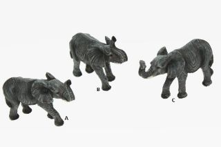 Obrázek z Slon poly 3 druhy, 6-9cm(6) 